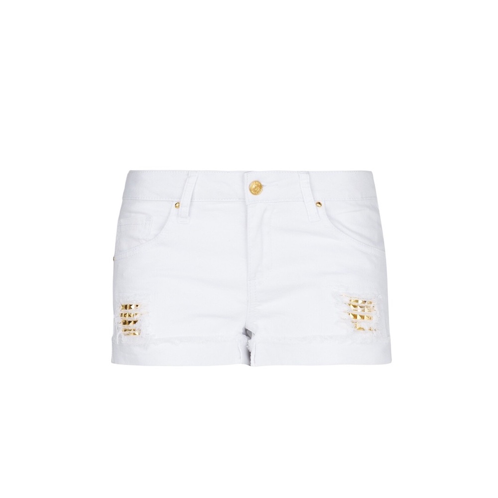Mango distressed golden studded jeans